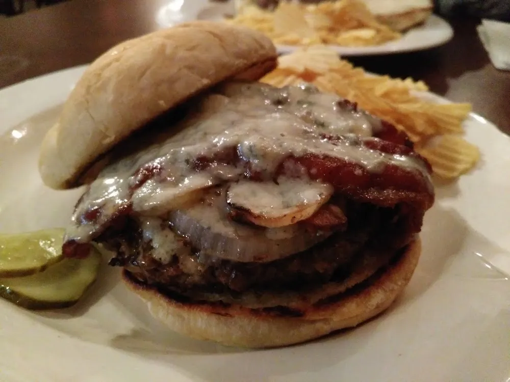 Burger with Blue Cheese